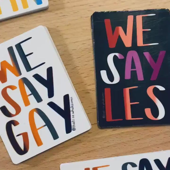 We Say Gay Collection - Water Bottle Stickers