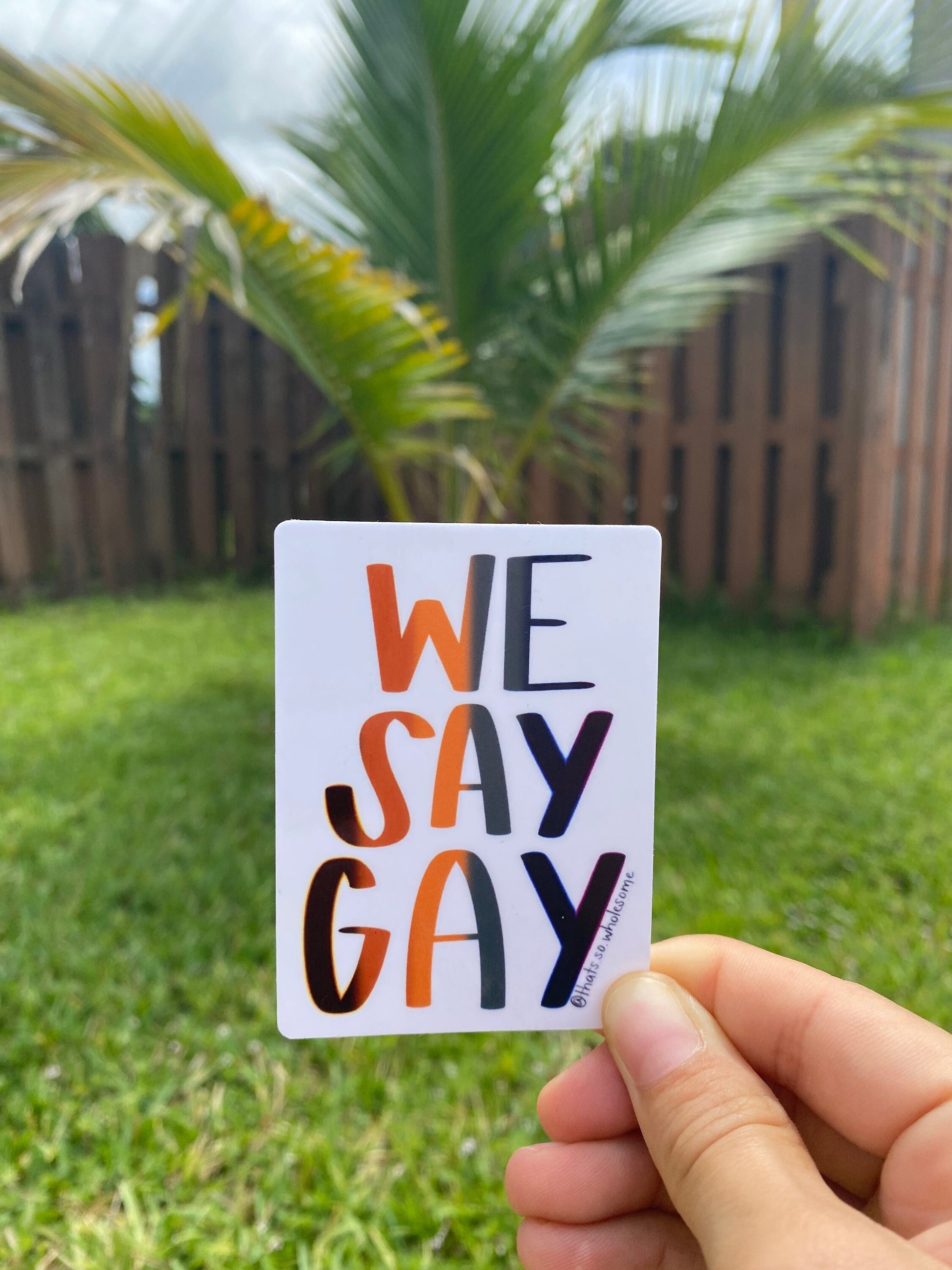 We Say Gay Collection - Water Bottle Stickers