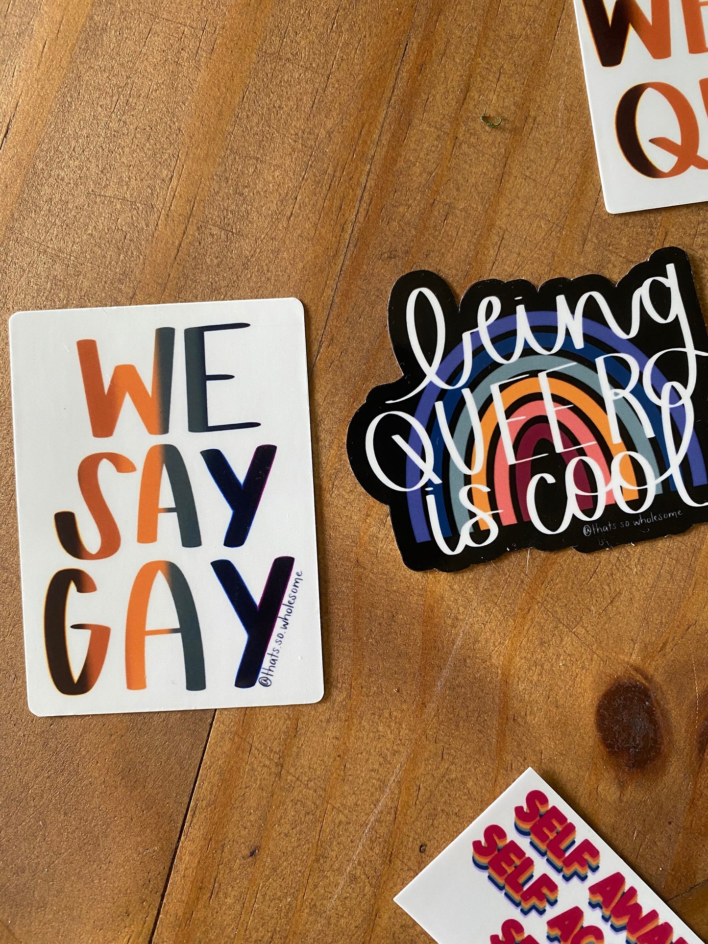 Being Queer Is Cool LGBTQ Water Bottle Stickers