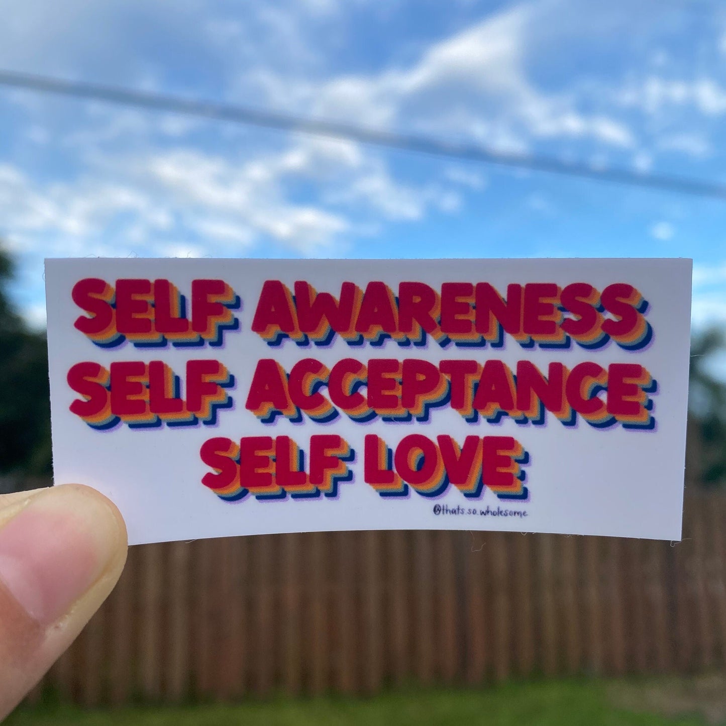 Self Love - Water Bottle Sticker