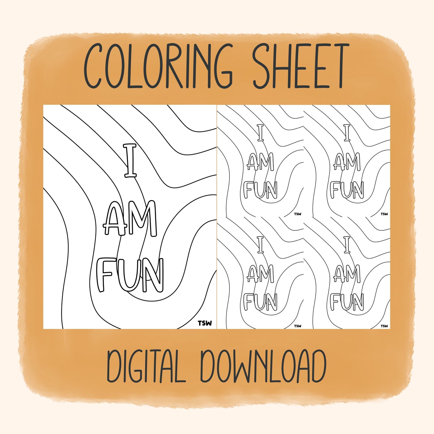 I Am Fun - Coloring Sheet