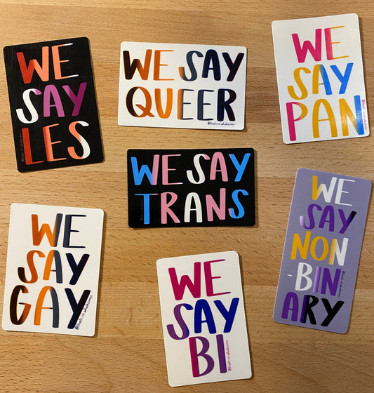 We Say Gay Collection - Water Bottle Stickers