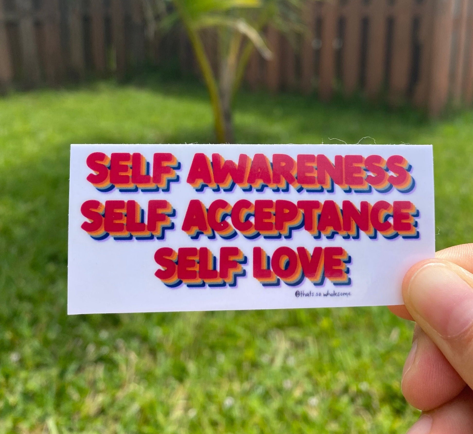 Self Love - Water Bottle Sticker