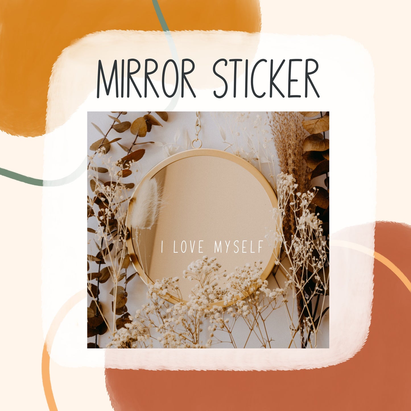 Mirror Sticker - Removable Vinyl