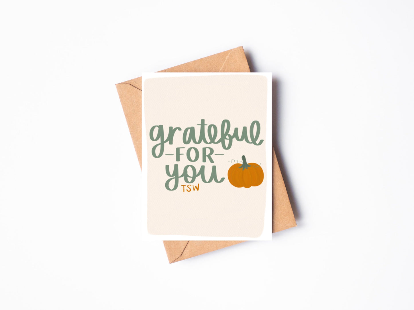 Grateful For You Card | Love You, Thank You, Birthday, Thinking of You, Happy For You, Well Done, Greeting Card | A2 Card