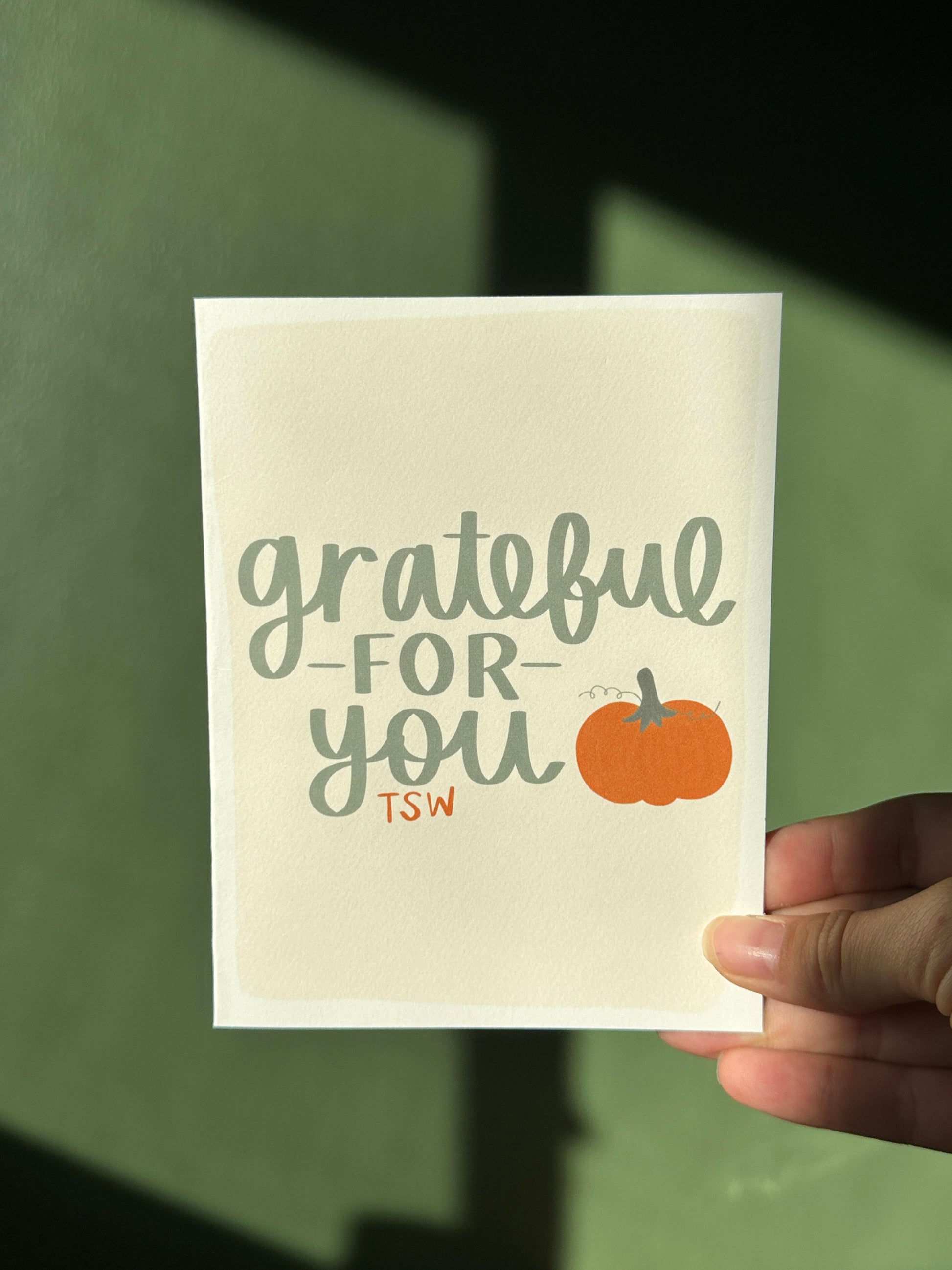 Grateful For You Card | Love You, Thank You, Birthday, Thinking of You, Happy For You, Well Done, Greeting Card | A2 Card